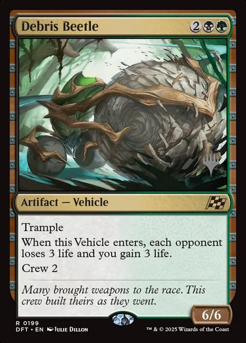 Debris Beetle (199p) - Planeswalker Stamped