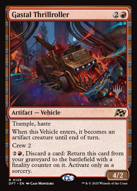 Gastal Thrillroller (129p) - Planeswalker Stamped