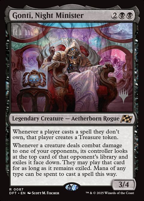 Gonti, Night Minister (87p) - Planeswalker Stamped
