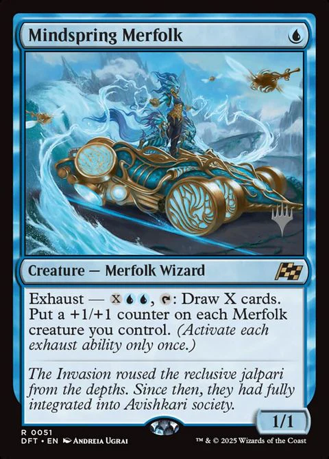 Mindspring Merfolk (51p) - Planeswalker Stamped
