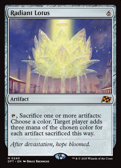 Radiant Lotus (240p) - Planeswalker Stamped