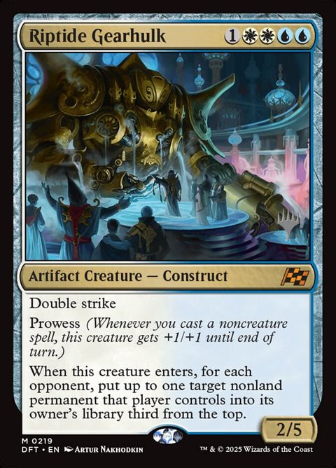 Riptide Gearhulk (219p) - Planeswalker Stamped