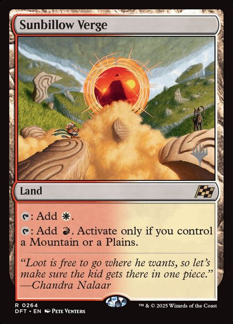Sunbillow Verge (264p) - Planeswalker Stamped