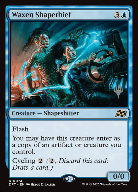 Waxen Shapethief (74p) - Planeswalker Stamped