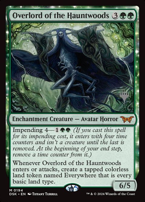 Overlord of the Hauntwoods (194p) - Planeswalker Stamped