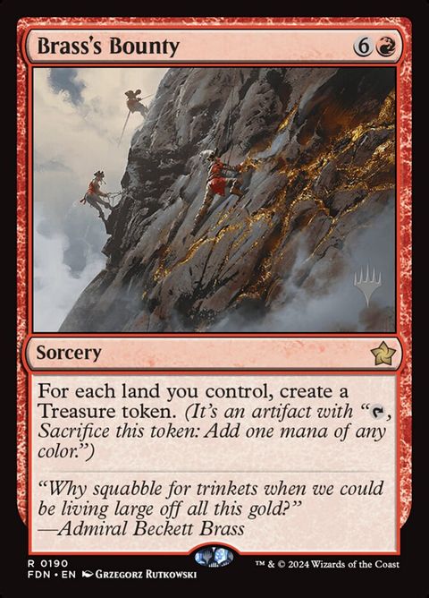 Brass's Bounty (190p) - Planeswalker Stamped