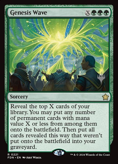 Genesis Wave (221p) - Planeswalker Stamped