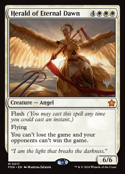 Herald of Eternal Dawn (17p) - Planeswalker Stamped