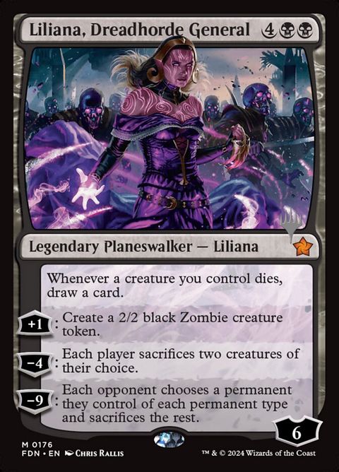 Liliana, Dreadhorde General (176p) - Planeswalker Stamped