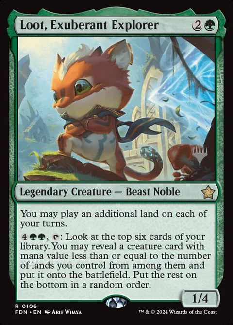 Loot, Exuberant Explorer (106p) - Planeswalker Stamped