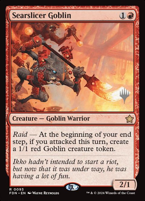 Searslicer Goblin (93p) - Planeswalker Stamped