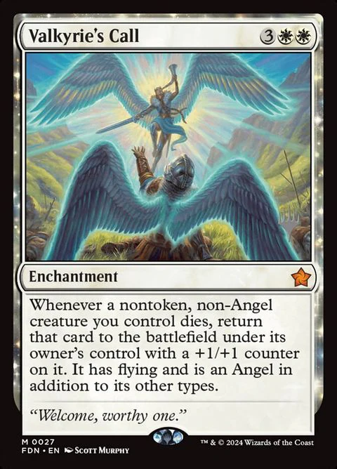 Valkyrie's Call (27p) - Planeswalker Stamped