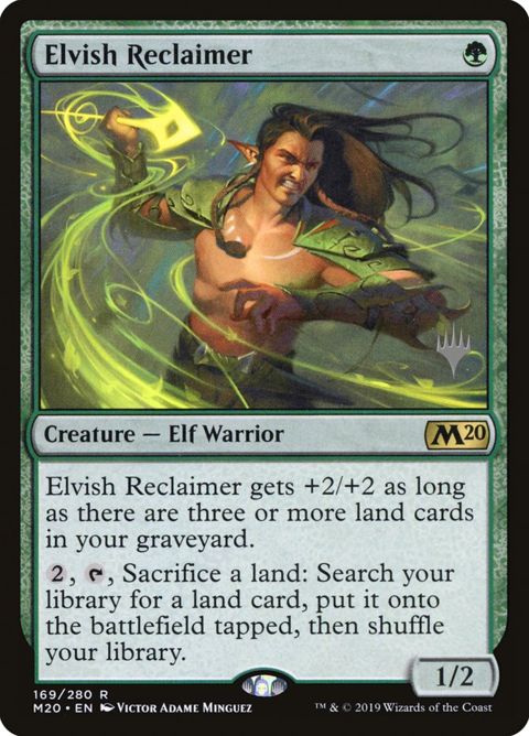 Elvish Reclaimer (169p) - Planeswalker Stamped