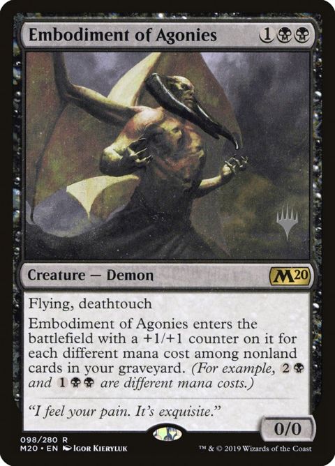 Embodiment of Agonies (98p) - Planeswalker Stamped