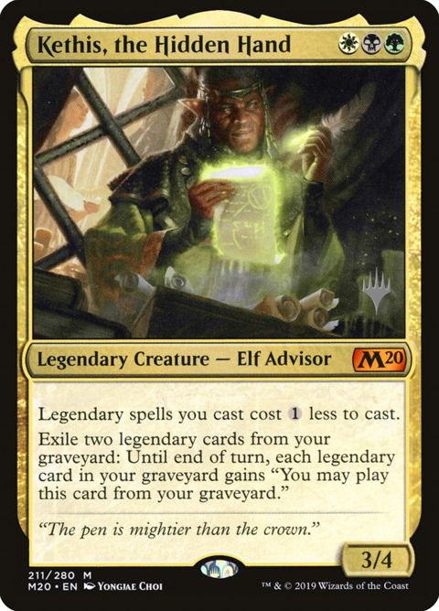Kethis, the Hidden Hand (211p) - Planeswalker Stamped