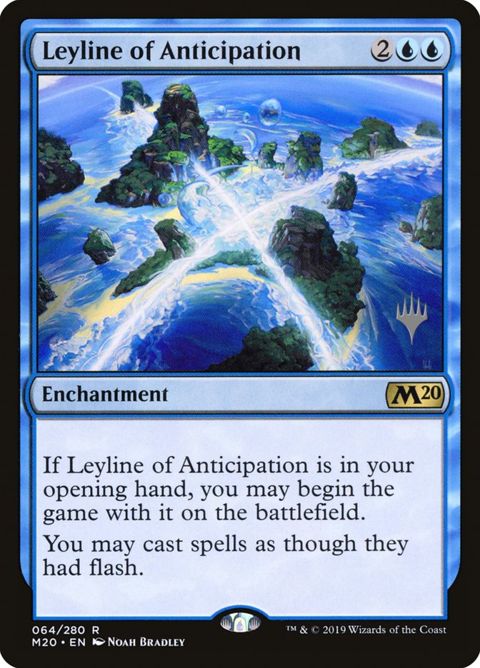 Leyline of Anticipation (64p) - Planeswalker Stamped