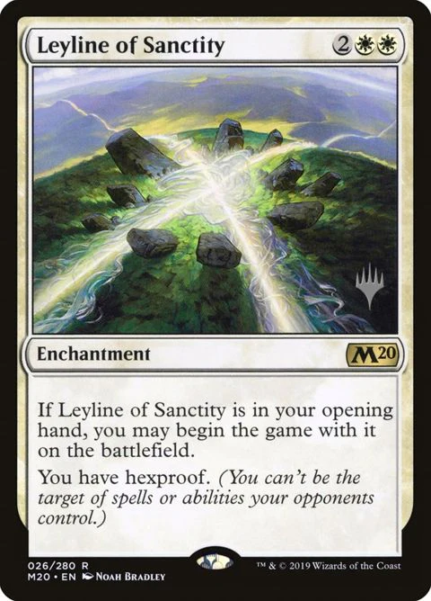 Leyline of Sanctity (26p) - Planeswalker Stamped