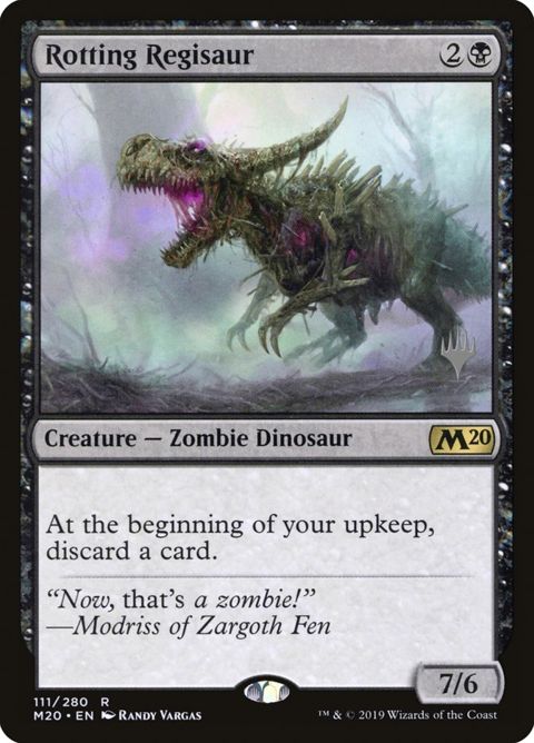 Rotting Regisaur (111p) - Planeswalker Stamped