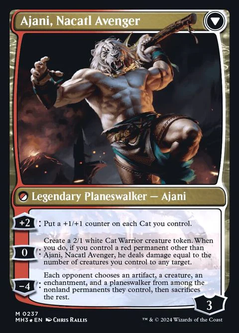 Ajani, Nacatl Pariah // Ajani, Nacatl Avenger (237s) - Date Stamped - Image 2