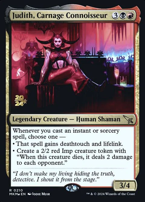 Judith, Carnage Connoisseur (210s) - Date Stamped