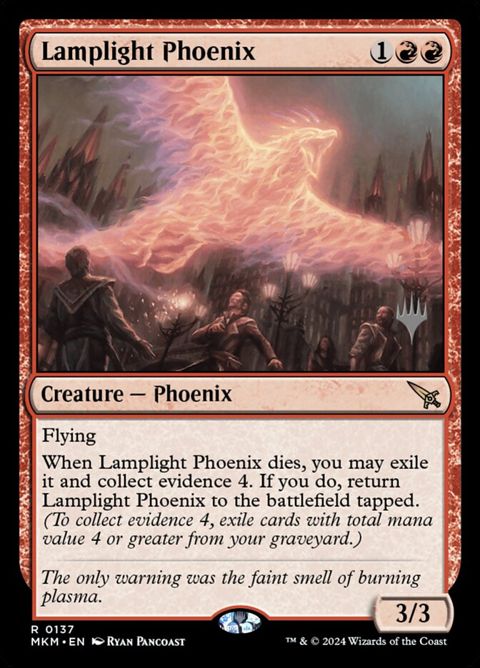 Lamplight Phoenix (137p) - Planeswalker Stamped