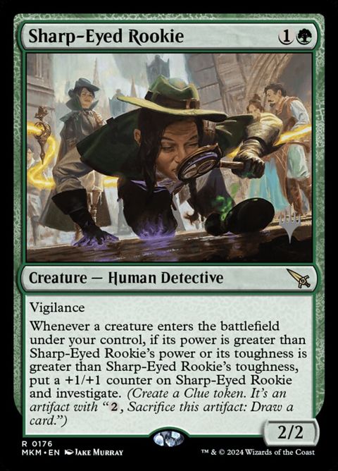 Sharp-Eyed Rookie (176p) - Planeswalker Stamped