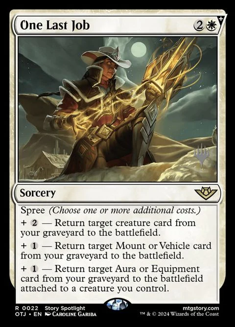 One Last Job (22p) - Planeswalker Stamped