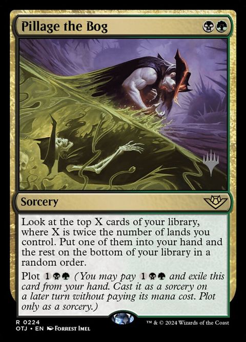 Pillage the Bog (224p) - Planeswalker Stamped