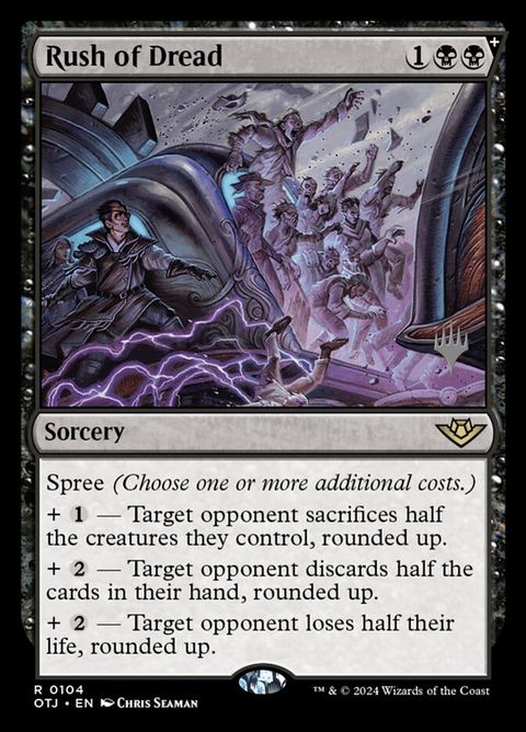 Rush of Dread (104p) - Planeswalker Stamped