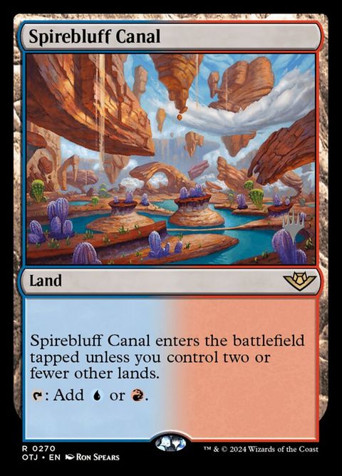 Spirebluff Canal (270p) - Planeswalker Stamped