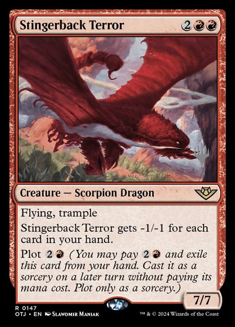 Stingerback Terror (147p) - Planeswalker Stamped