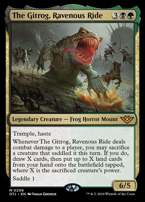 The Gitrog, Ravenous Ride (206p) - Planeswalker Stamped