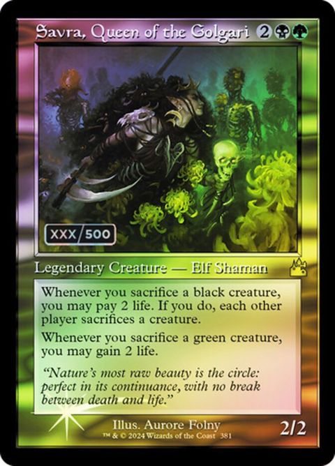 Savra, Queen of the Golgari (381) - Serialized