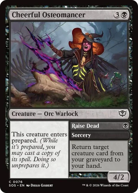 Cheerful Osteomancer // Raise Dead (76)
