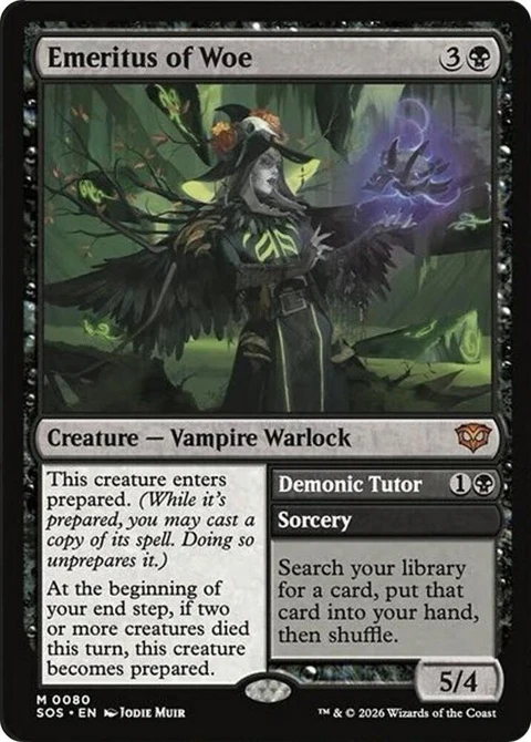 Emeritus of Woe // Demonic Tutor (80)