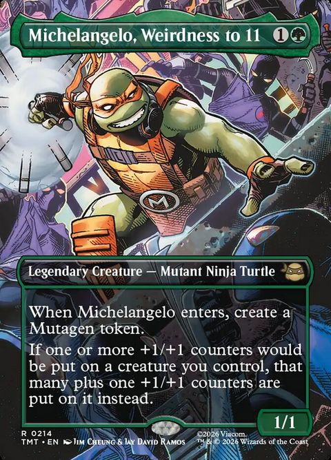 Michelangelo, Weirdness to 11 (214)