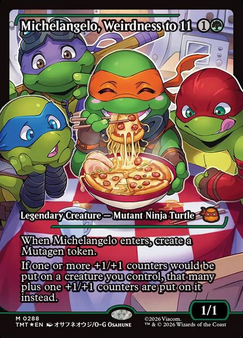 Michelangelo, Weirdness to 11 (288)