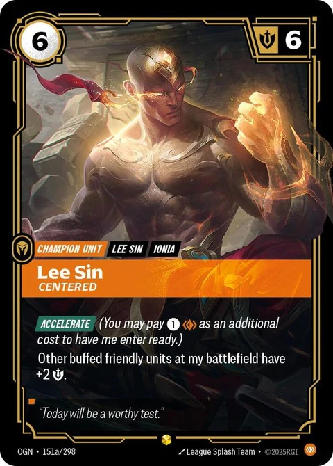 Lee Sin - Centered (Alternate Art) (151a)