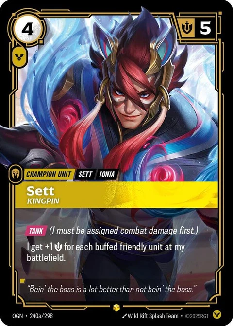Sett - Kingpin (Alternate Art) (240a)