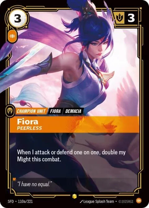 Fiora - Peerless (Alternate Art) (110a)