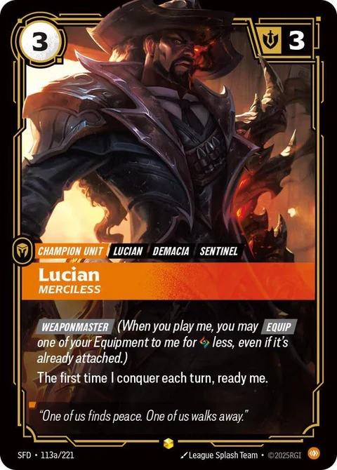 Lucian - Merciless (Alternate Art) (113a)