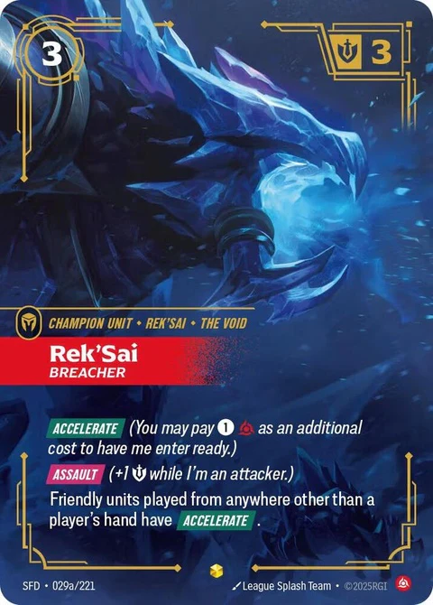 Rek'Sai - Breacher (Alternate Art) (29a)