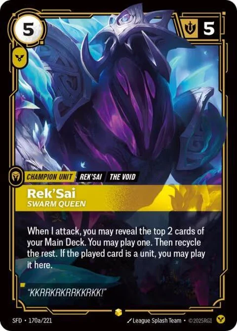Rek'Sai - Swarm Queen (Alternate Art) (170a)