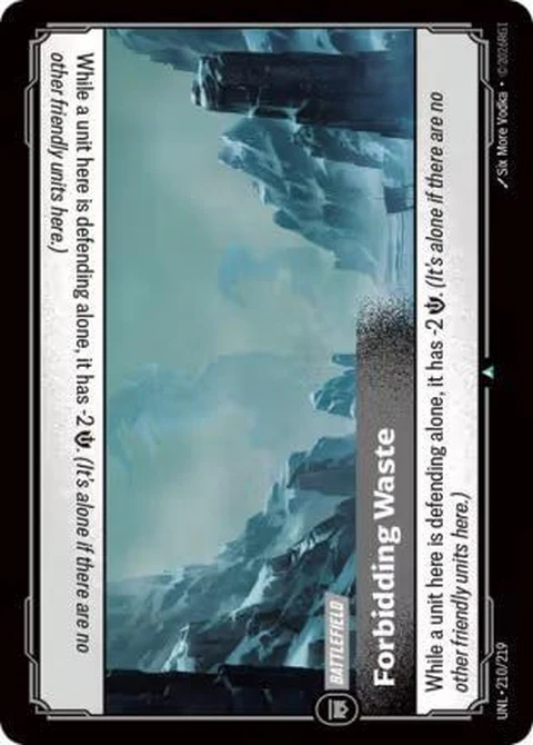 Forbidding Waste (210)