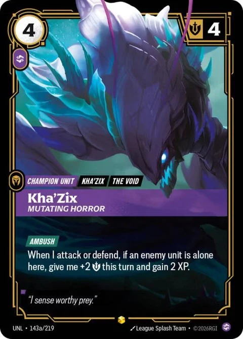 Kha'Zix - Mutating Horror (Alternate Art) (143a)