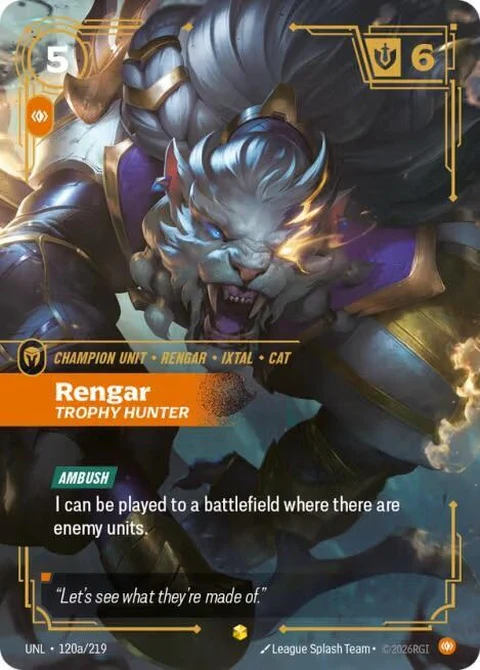 Rengar - Trophy Hunter (Alternate Art) (120a)