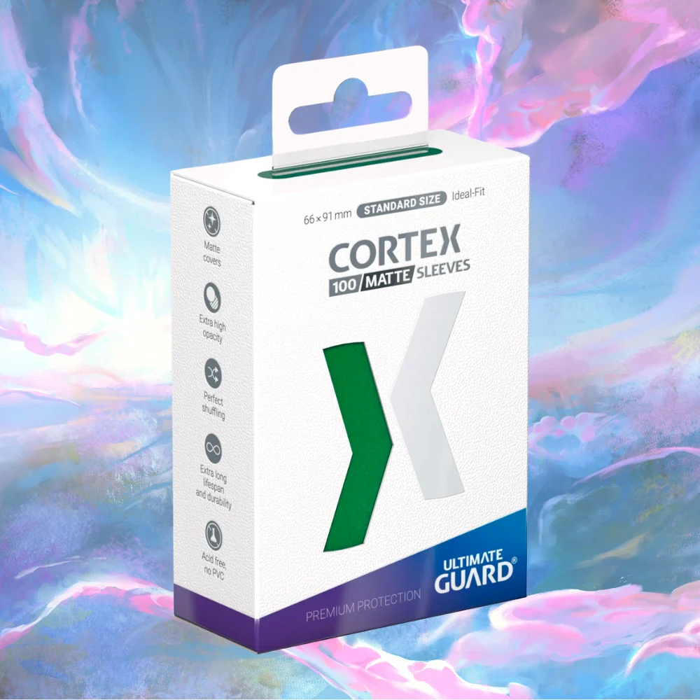 Ultimate Guard Cortex Sleeves (Matte Green | Standard Size)