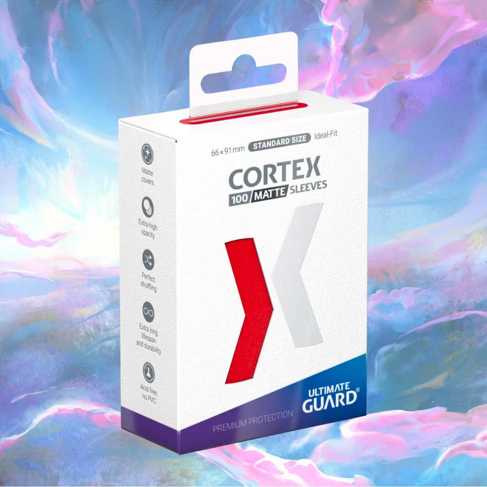 Ultimate Guard Cortex Sleeves (Matte Red | Standard Size)