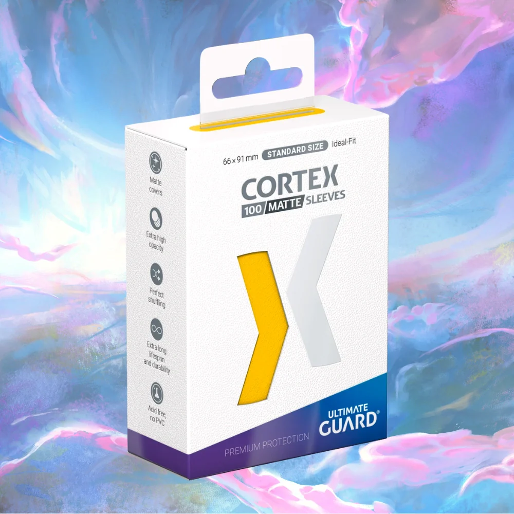 Ultimate Guard Cortex Sleeves (Matte Yellow | Standard Size)
